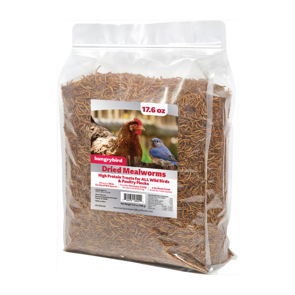 Hungrybird Dried Mealworms 17 6Oz Bag
